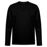 Männer Premium Langarmshirt Motiv Grasdaggl fuer Maenner (Druck vorne) - Schwarz