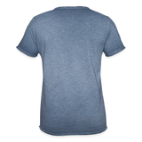 Vintage Darts-T-Shirt Motiv "Chill and Win" (Druck vorne) - Vintage Denim