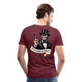 Magic T-Shirts Variante 2 Hexe - Bordeauxrot meliert