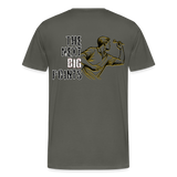 Premium Darts T-Shirt Motiv "Next Big Points" - Asphalt