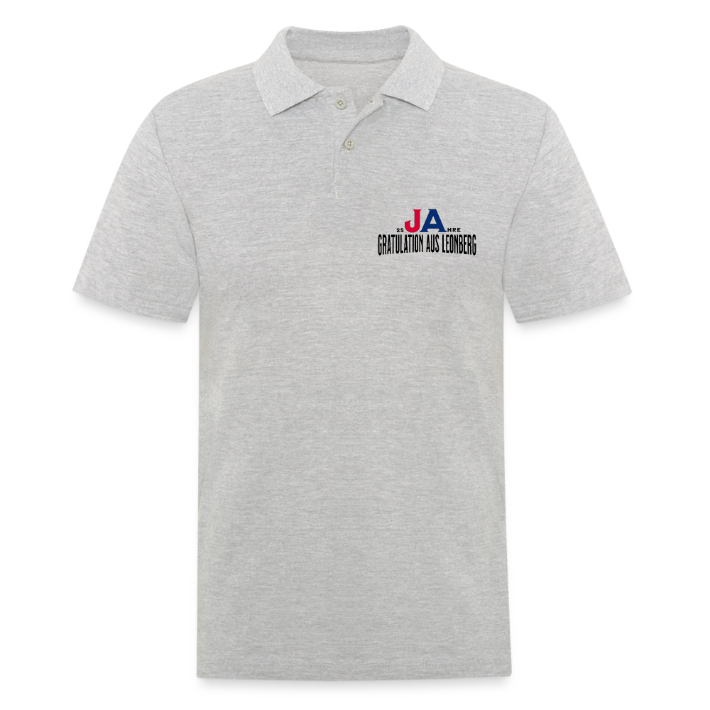 Männer Poloshirt Variation 1 - Grau meliert