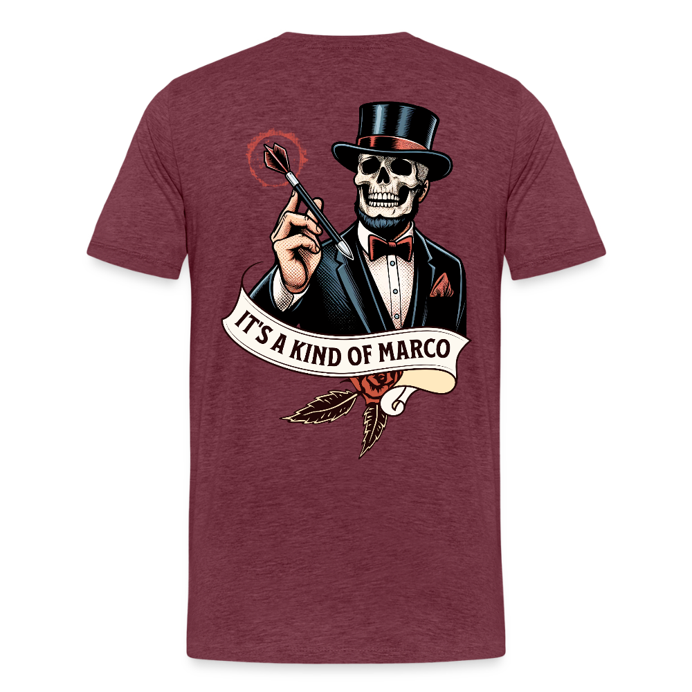 Magic T-Shirts Variante 2 Marco - Bordeauxrot meliert