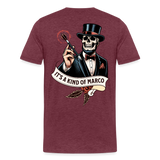 Magic T-Shirts Variante 2 Marco - Bordeauxrot meliert