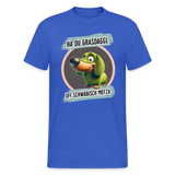 Gildan Fun T-Shirt Motiv "Ha du Grasdaggl" (Druck vorne) - Königsblau
