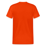 Gildan Heavy Darts-T-Shirt Motiv "Only God" fuer maenner (druck vorne) - kräftig Orange