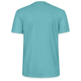 Unixex Darts-T-Shirt Motiv "Schwarzwald Perfekt" (druck vorne) - Pastelltürkis