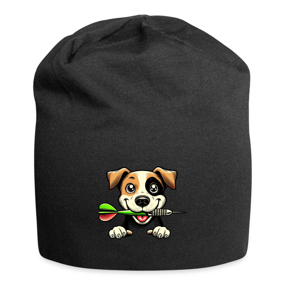 Jersey-Darts-Beanie "Motiv Dartdogs 2" Unisex - Schwarz
