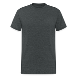 Gildan Fun T-Shirt Motiv "Ha du Grasdaggl" (Druck hinten) - Dunkelgrau meliert