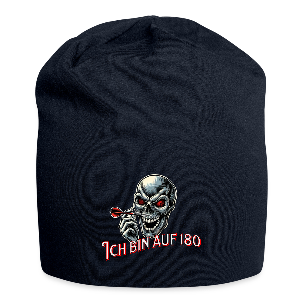Jersey-Darts-Beanie Motiv "Auf 180" Unisex - French Navy