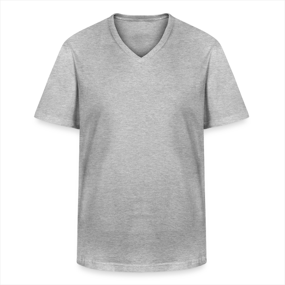 Darts T-Shirt mit V-Ausschnitt Motiv "Schwarzwald Perfekt" - Grau meliert