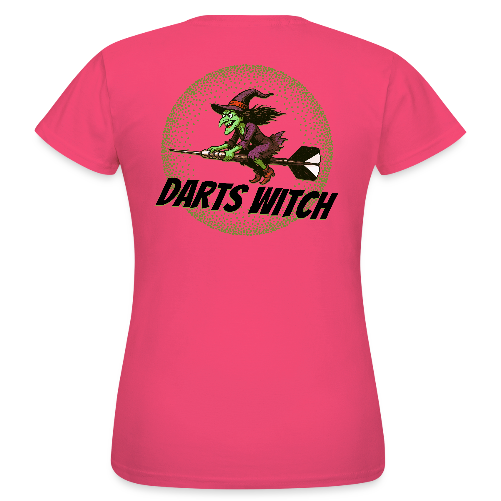 Frauen Darts-T-Shirt Motiv "Darts Witch" (druck hinten) - Azalea