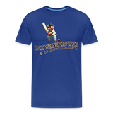 Premium Darts T-Shirt Motiv "Schweine Cricket“ - Königsblau