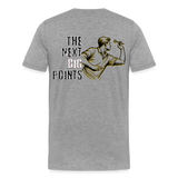 Premium Darts T-Shirt Motiv "Next Big Points" - Grau meliert