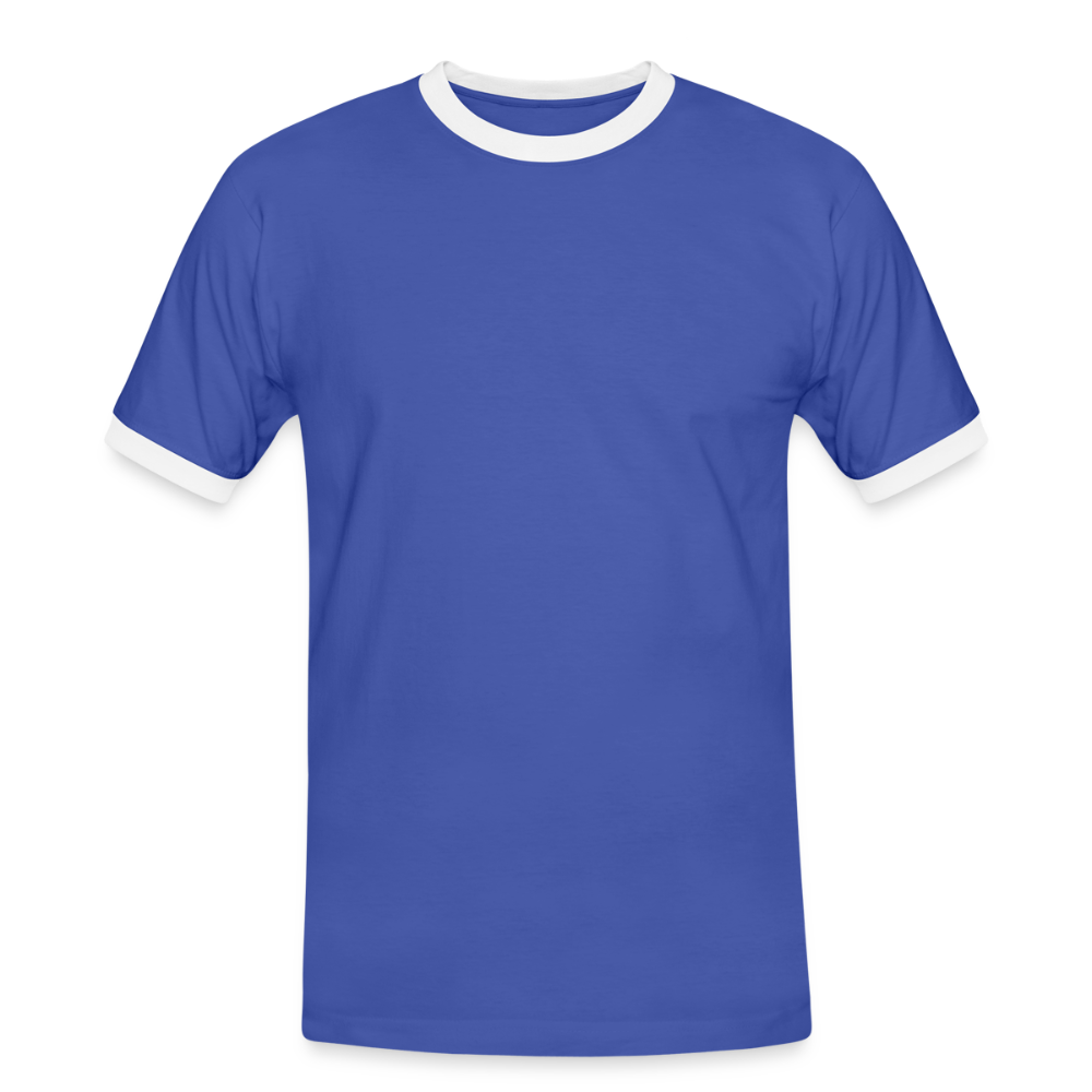Kontrast Darts T-Shirt Motiv "Next Big Points" fuer maenner (druck hinten) - Blau/Weiß