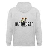 Männer Heavyweight Kapuzenjacke Dartdogs - Weiß meliert