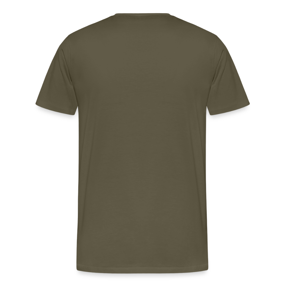 Maenner Fun T-Shirt Motiv "Grasdaggl" (Druck vorne) - Khaki