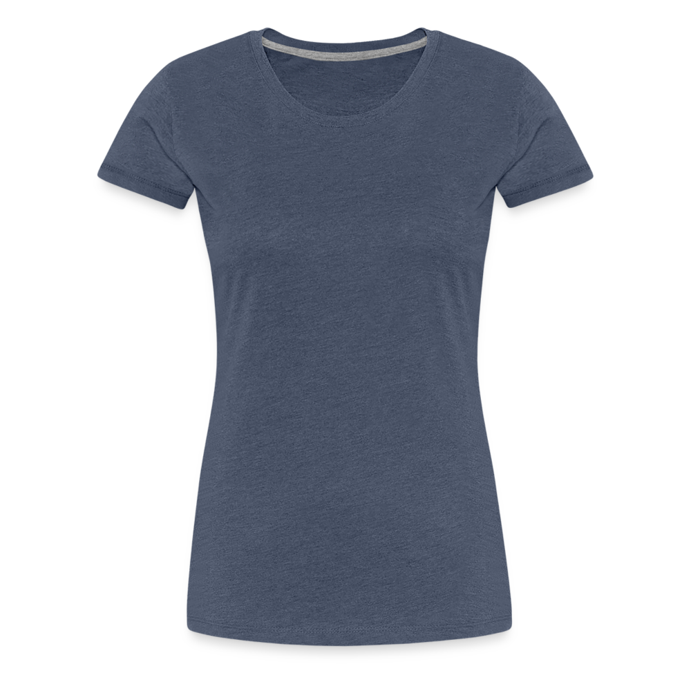 Premium Darts-T-Shirt Motiv "Only Ladies Skull" - Blau meliert