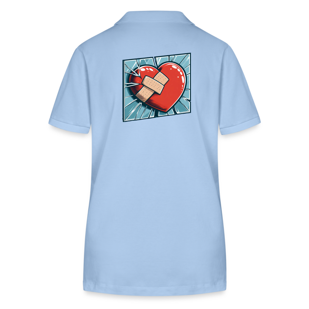 Frauen Poloshirt Variation 1 - sky Blue
