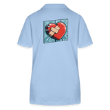 Frauen Poloshirt Variation 1 - sky Blue