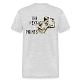 Gildan Heavy Darts T-Shirt Motiv "Next Big Points" fuer maenner (druck hinten) - Grau meliert