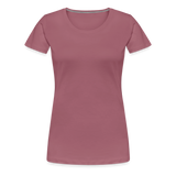Premium Darts-T-Shirt Motiv "Only Ladies Skull" - Malve