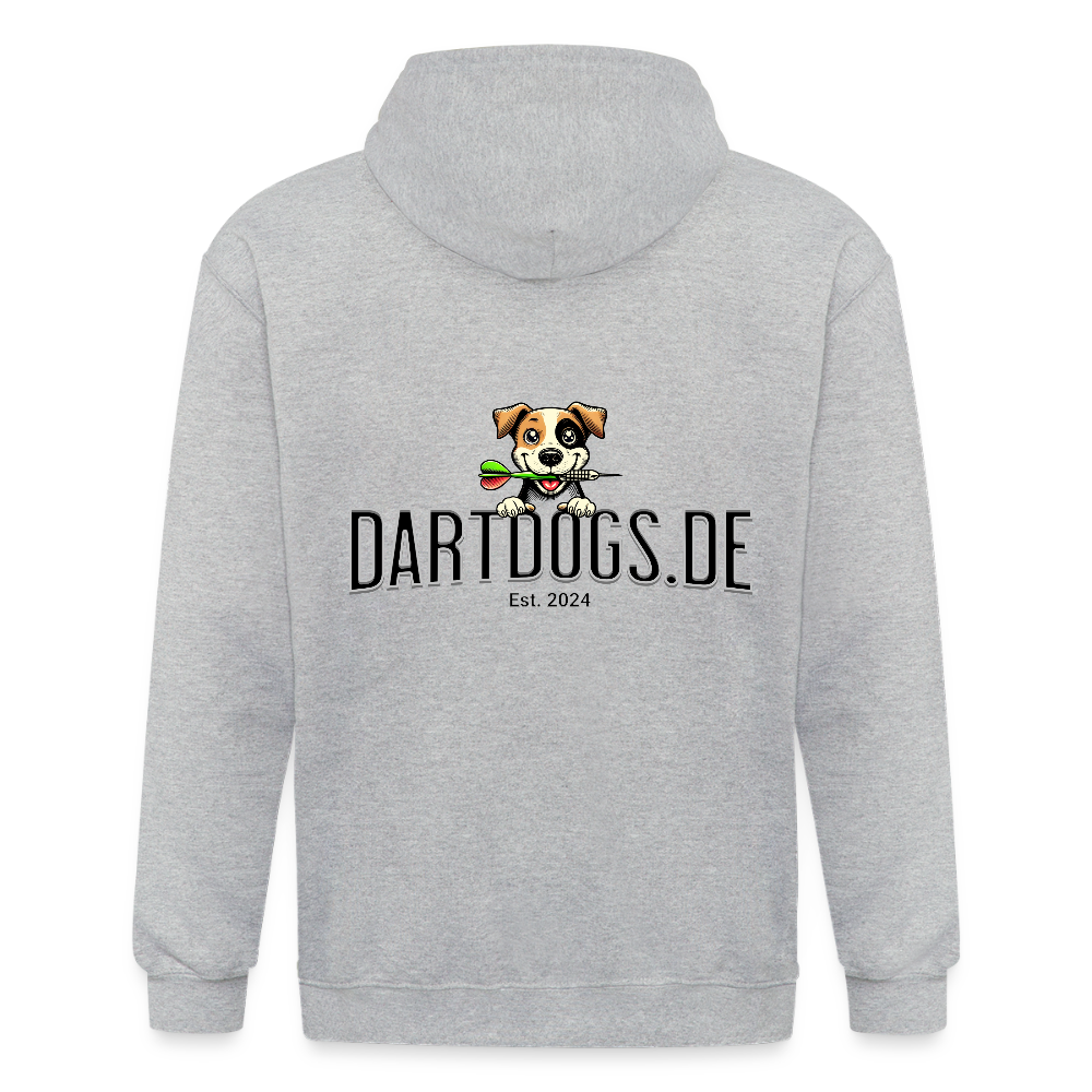 Männer Heavyweight Kapuzenjacke Dartdogs - Grau meliert