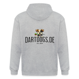 Männer Heavyweight Kapuzenjacke Dartdogs - Grau meliert
