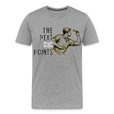 Premium Darts T-Shirt Motiv "Next Big Points" - Grau meliert