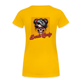 Frauen Premium Darts T-Shirt: Darts Lady - Sonnengelb
