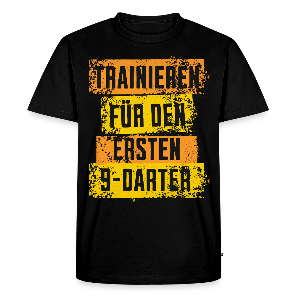 Premium Darts-T-Shirt Motiv „9-Darter“ - Schwarz