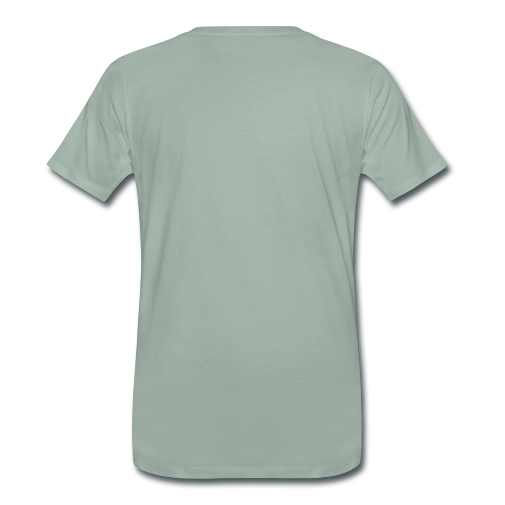 Premium-Darts-T-Shirt Motiv "Schwarzwald Perfekt" (druck vorne) - Graugrün