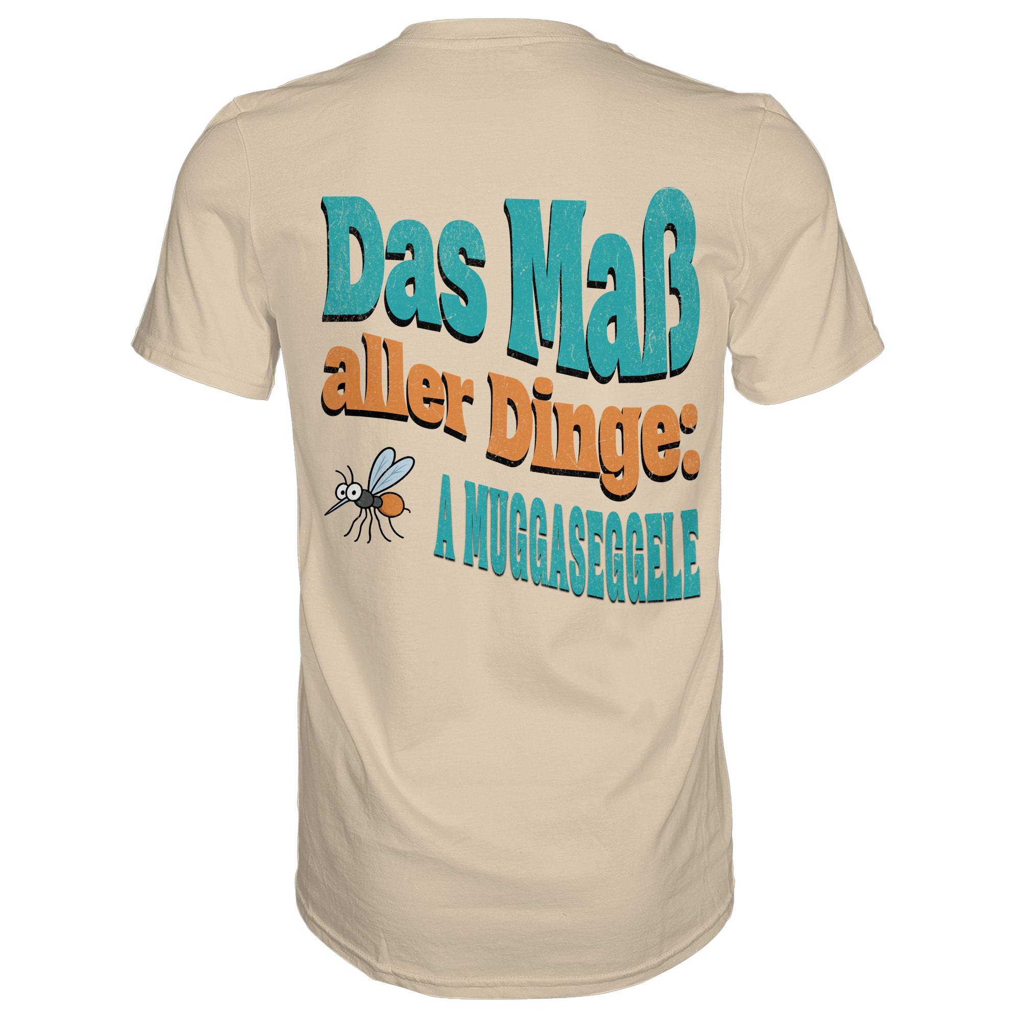 Fun-T-Shirt Motiv "Muggaseggele" (Druck hinten)