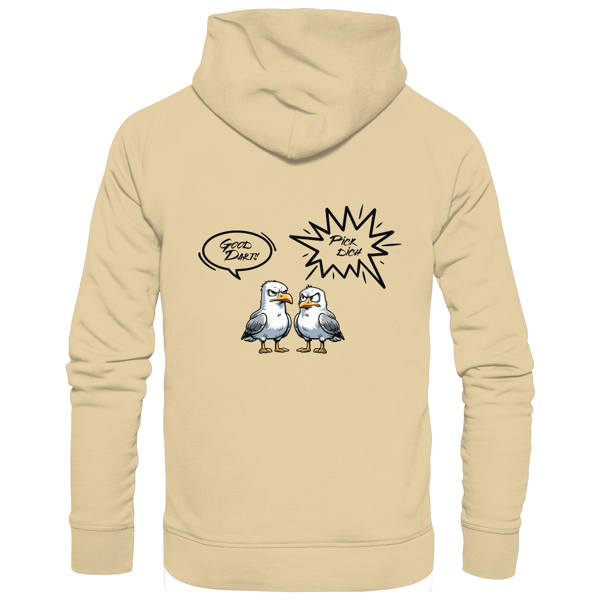 Darts-Hoodie Motiv "Pick Dich" (Druck hinten)