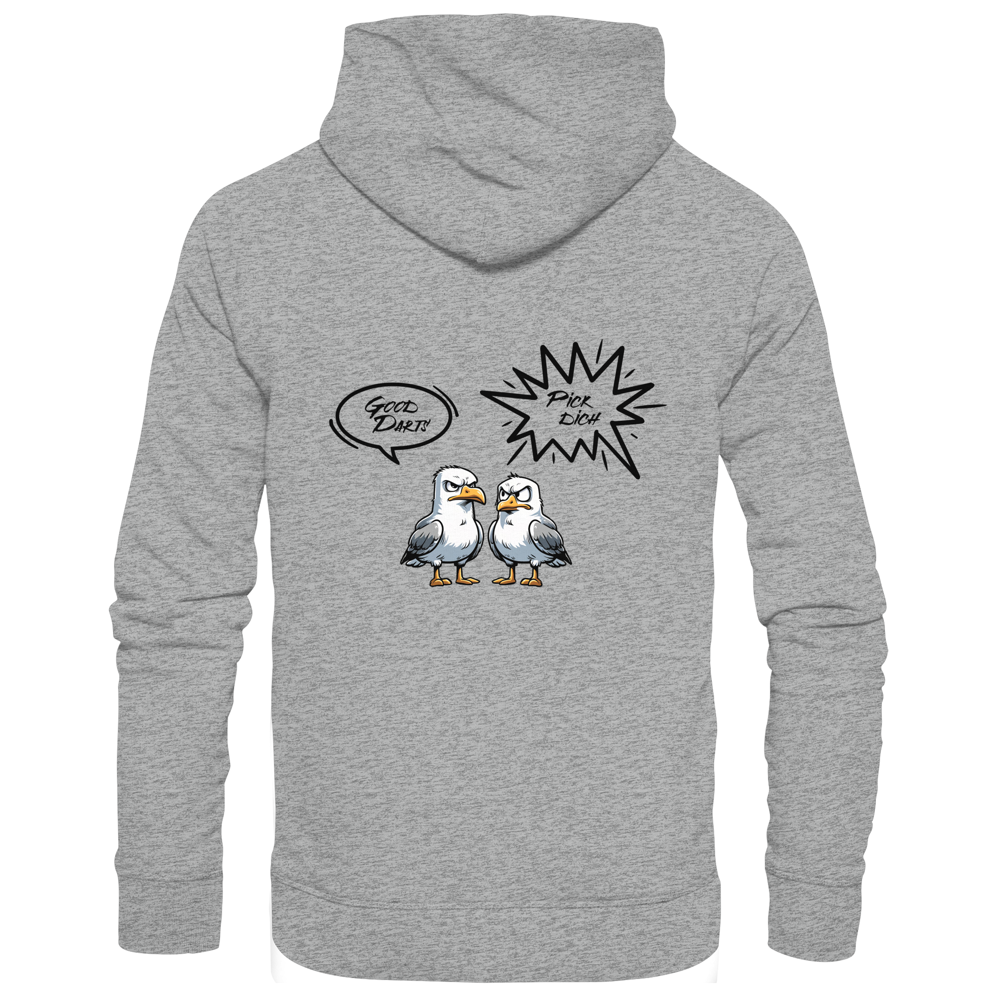 Darts-Hoodie Motiv "Pick Dich" (Druck hinten)