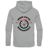 Darts-Hoodie Motiv "Muggaseggele" (Druck hinten)