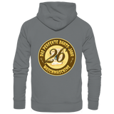 Darts-Hoodie Motiv "Perfektes Dartsjahr" (Druck hinten)