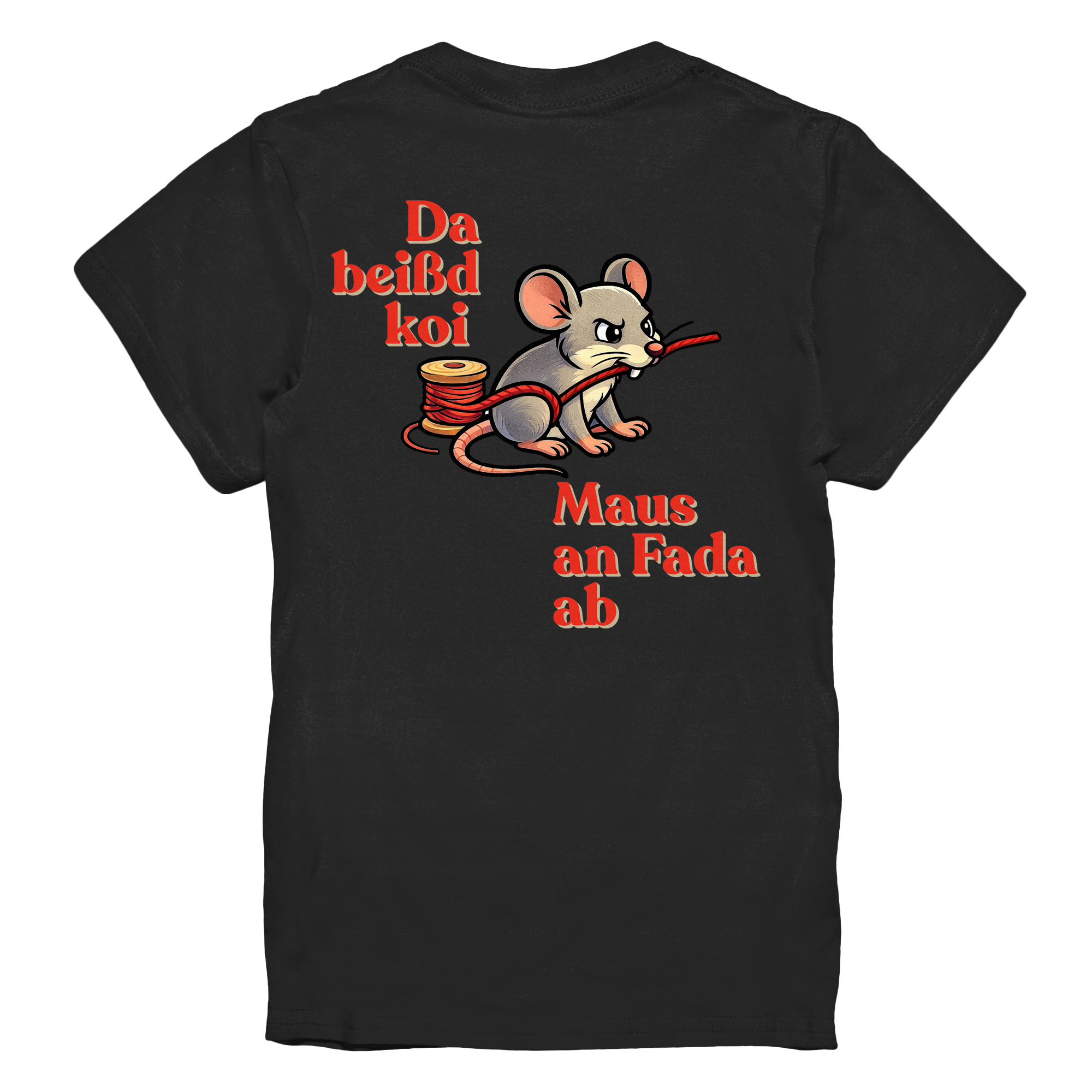 Kids-T-Shirt Motiv "Maus ond Fada" (Druck hinten)