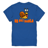 Kids-T-Shirt Motiv "Net Hudla" (Druck hinten)