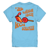 Kids-T-Shirt Motiv "Koi Schlotzer" (Druck hinten)