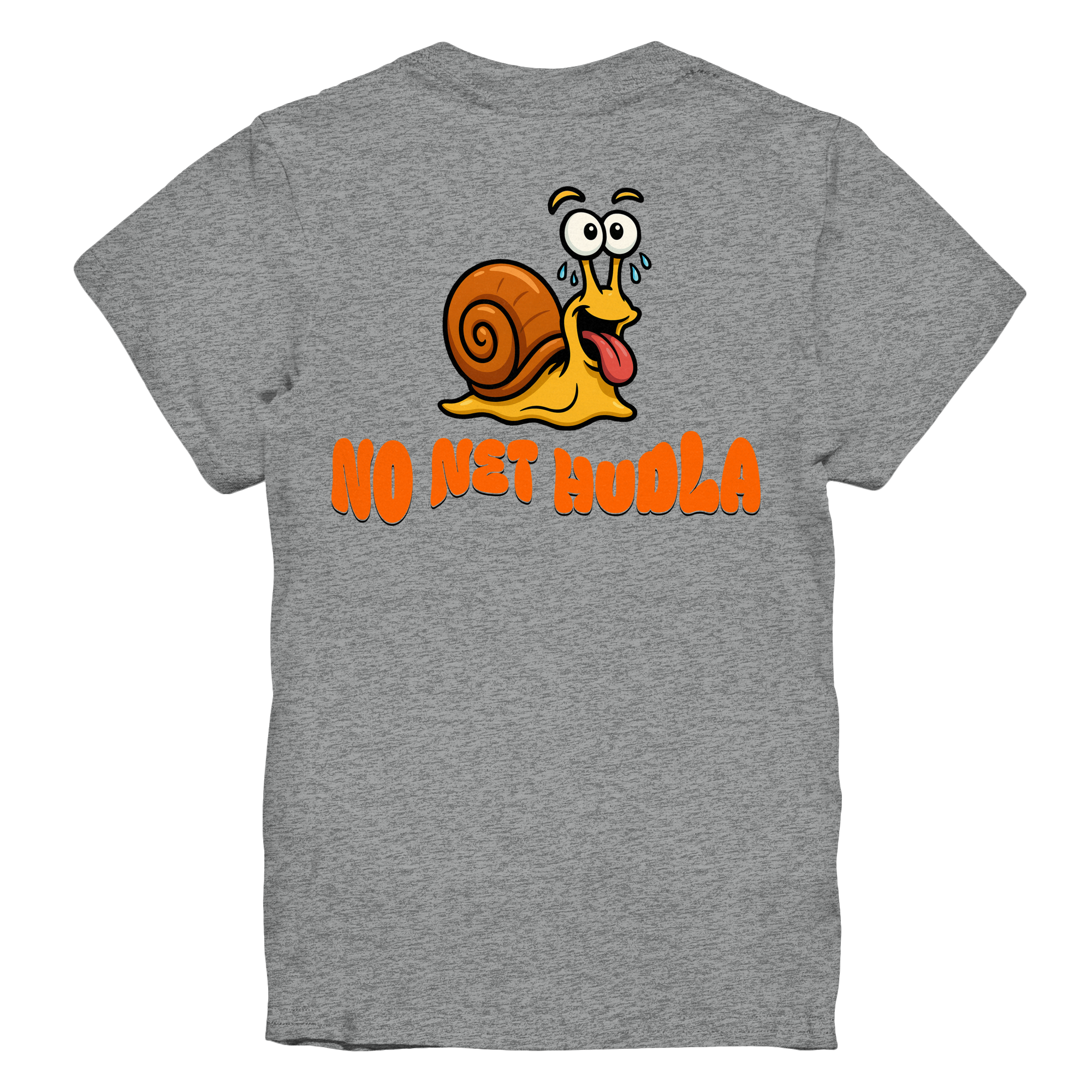 Kids-T-Shirt Motiv "Net Hudla" (Druck hinten)