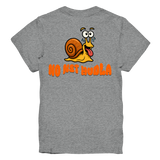 Kids-T-Shirt Motiv "Net Hudla" (Druck hinten)
