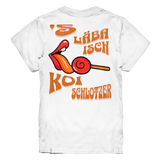 Kids-T-Shirt Motiv "Koi Schlotzer" (Druck hinten)