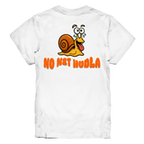 Kids-T-Shirt Motiv "Net Hudla" (Druck hinten)