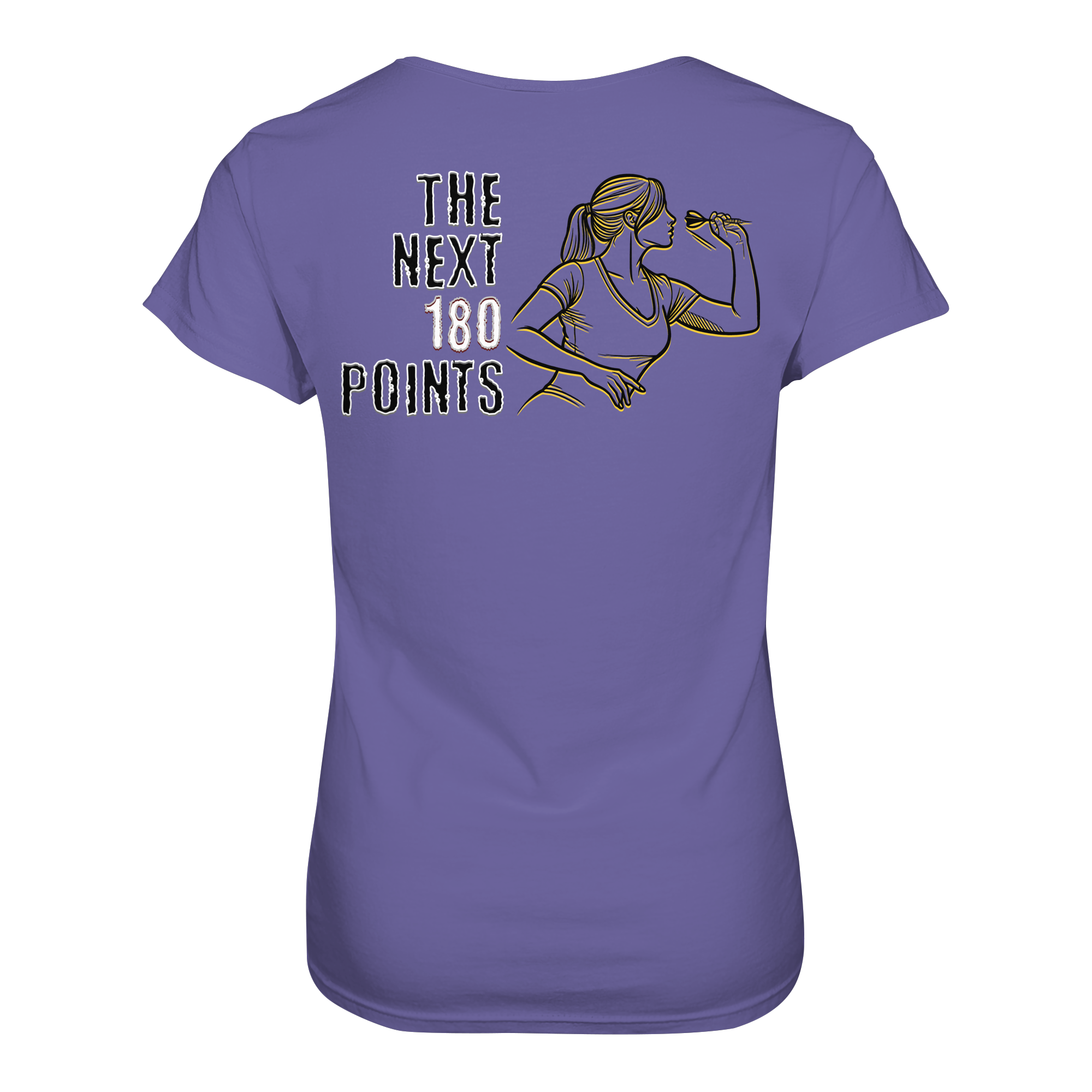 Darts-T-Shirt Motiv "180 Points" (Druck hinten)