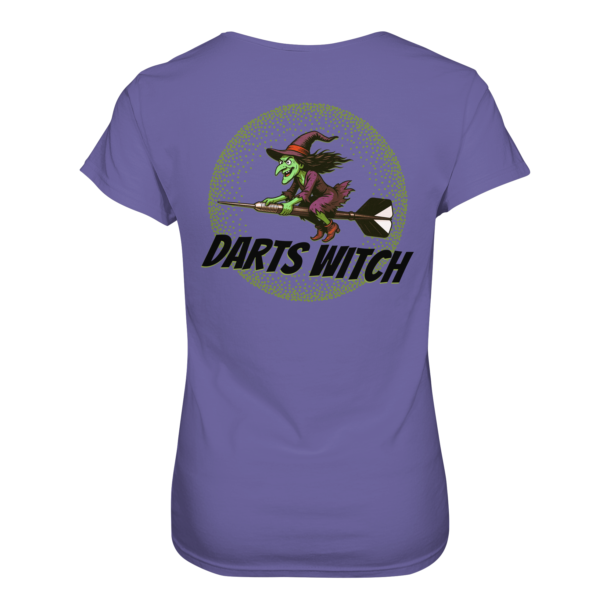 Darts-T-Shirt Motiv "Darts Witch" (Druck hinten)