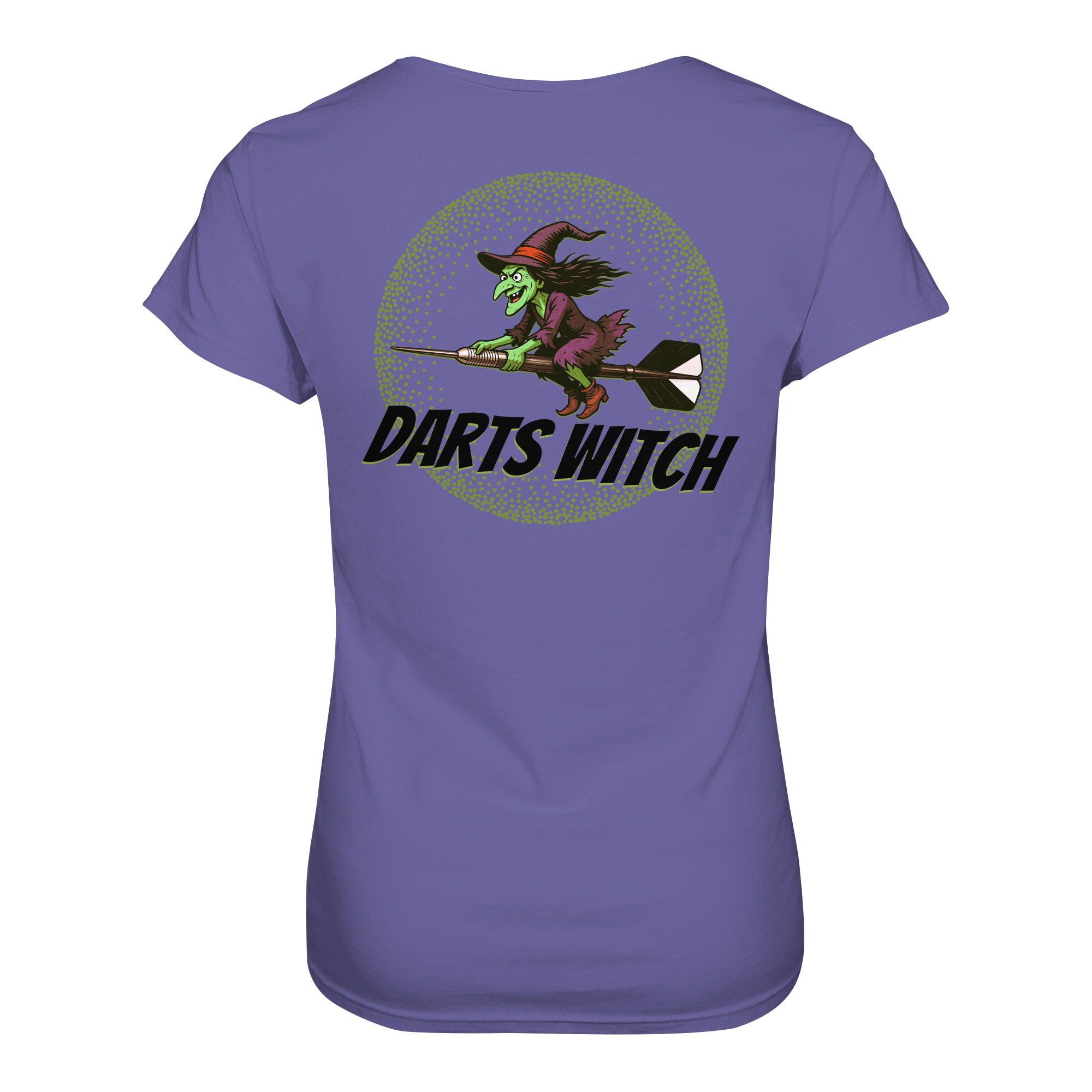 Darts-T-Shirt Motiv "Darts Witch" (Druck hinten)
