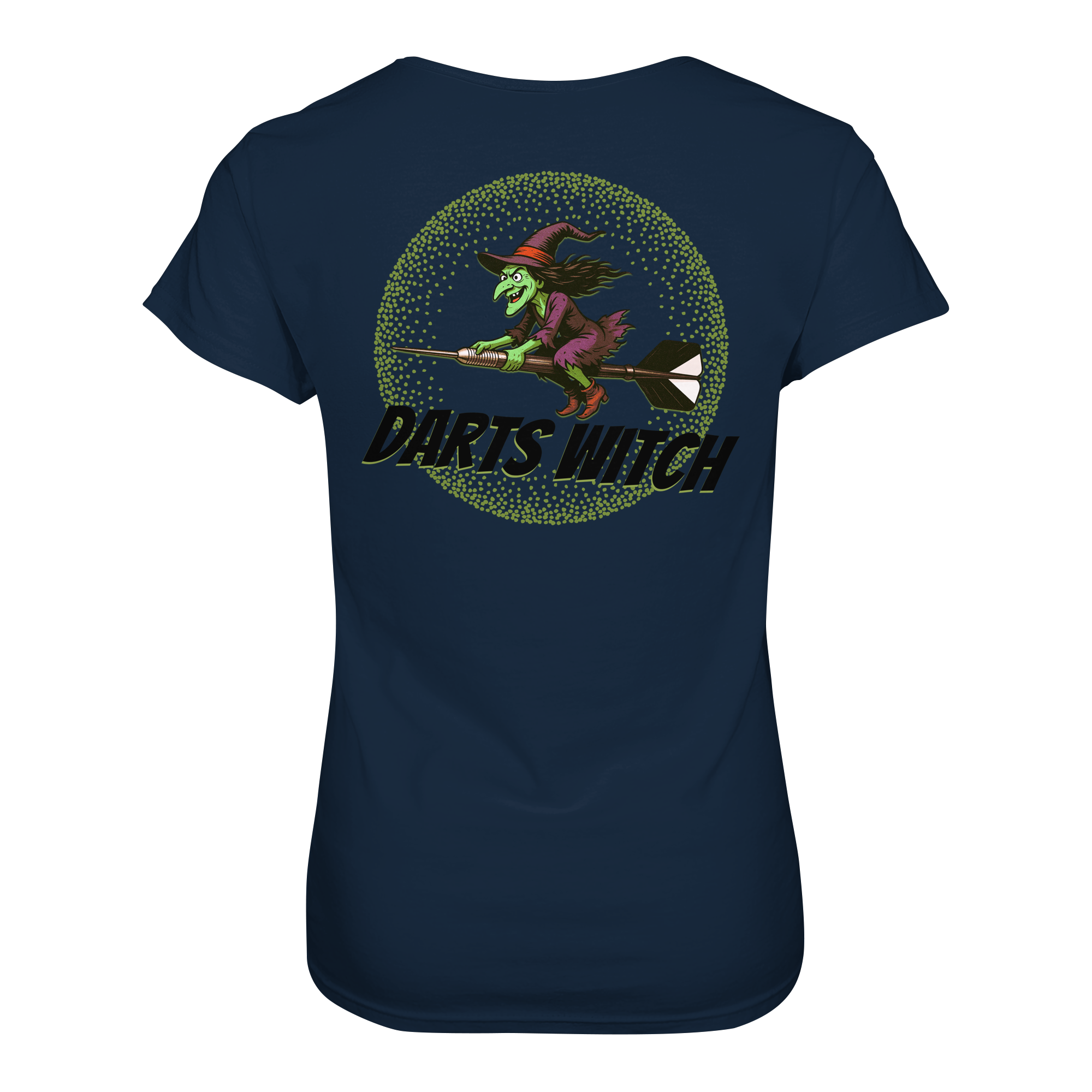 Darts-T-Shirt Motiv "Darts Witch" (Druck hinten)