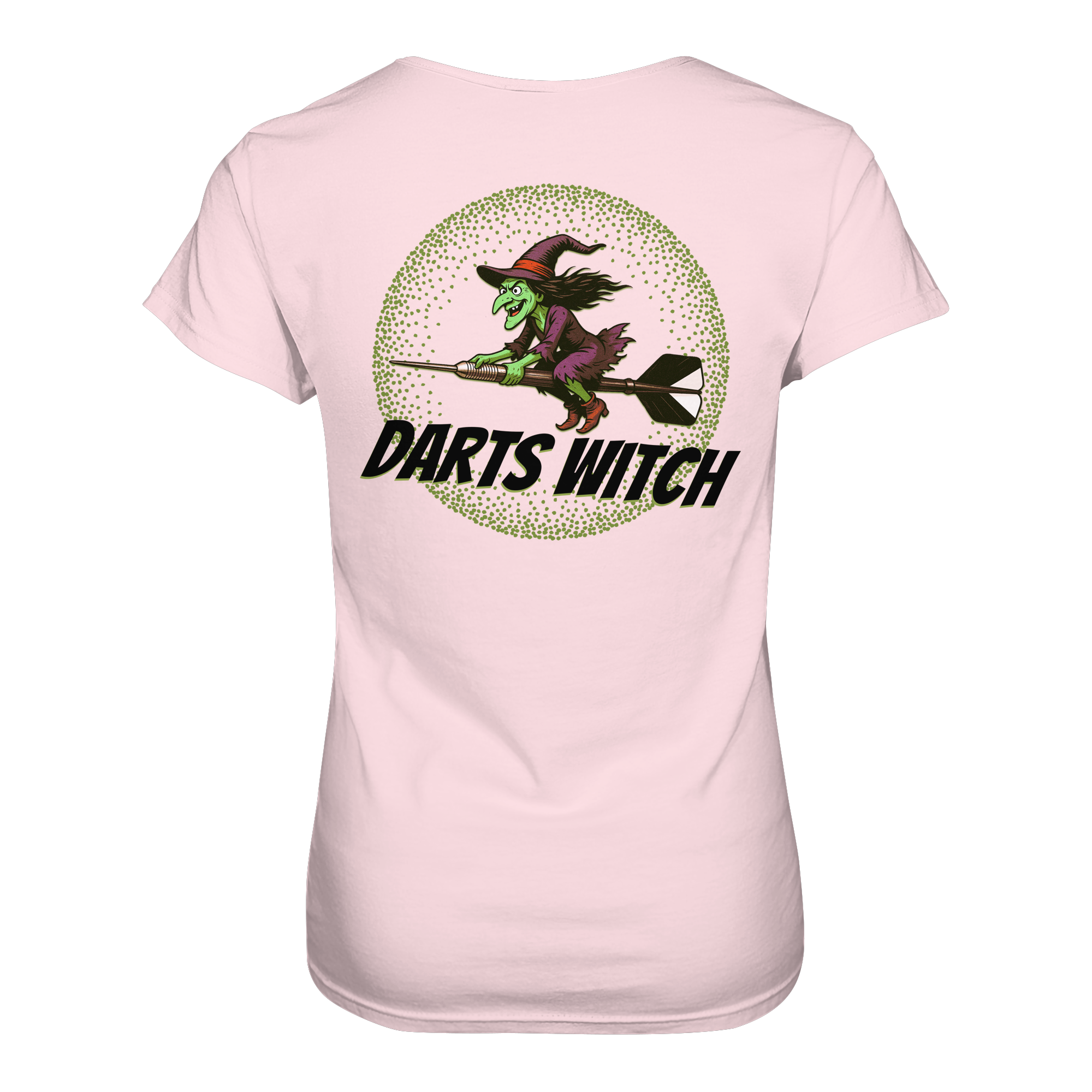 Darts-T-Shirt Motiv "Darts Witch" (Druck hinten)