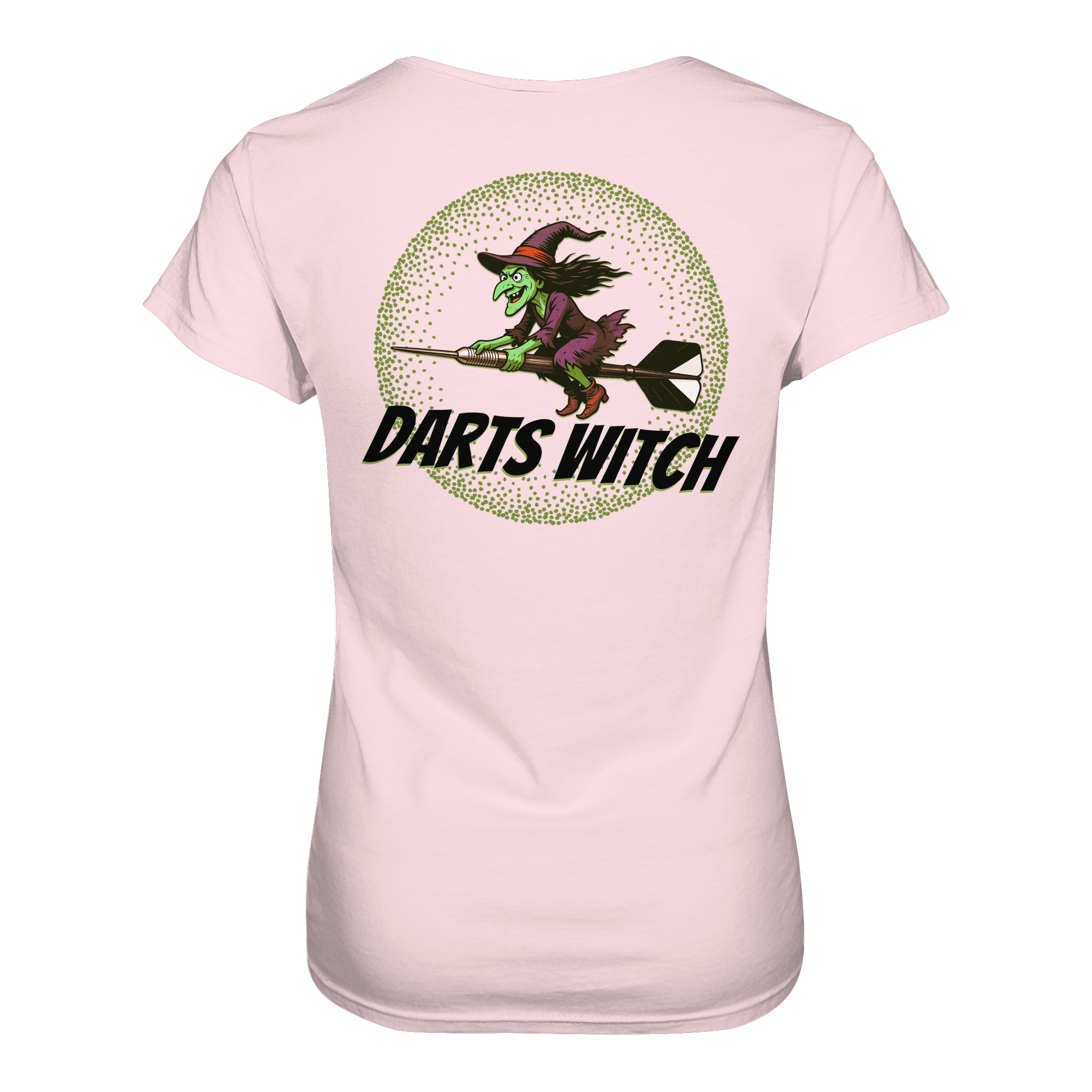 Darts-T-Shirt Motiv "Darts Witch" (Druck hinten)