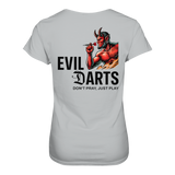 Damen Darts-T-Shirt Motiv "Evil Darts" (Druck hinten)